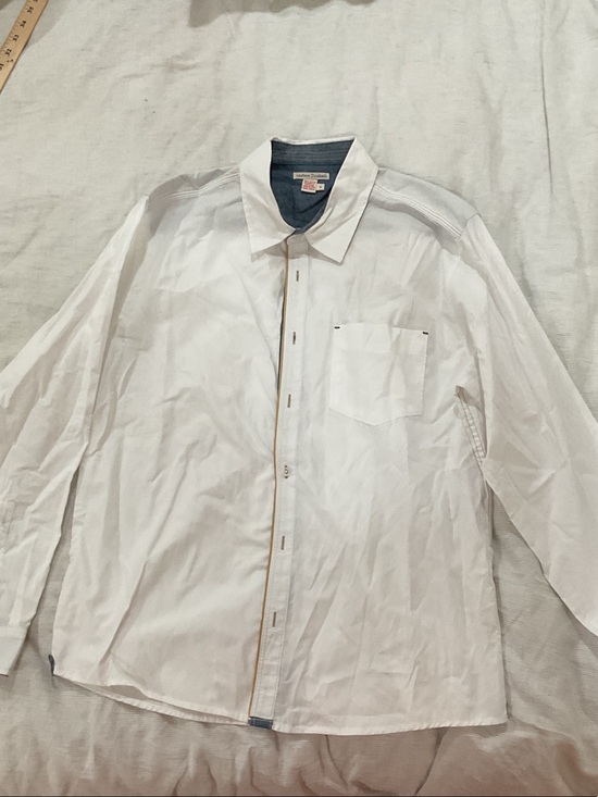 Carbon2Cobalt Other - Classic Carbon2Cobalt White Men's Dress Shirt with Contrast Collar